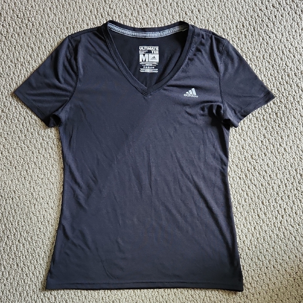 Womens Adidas Climalite Tshirt Black size Medium